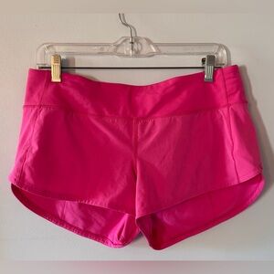 Lululemon Athletica Speed Up Low Rise Hot Pink Run Shorts